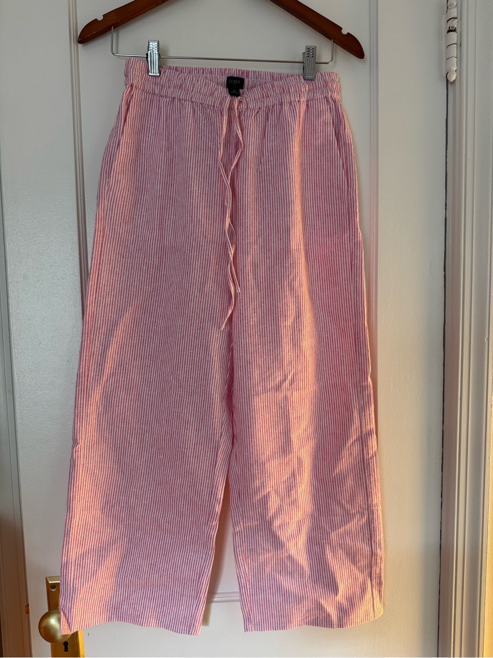 JCREW linen/cotton blend Drawstring Pants